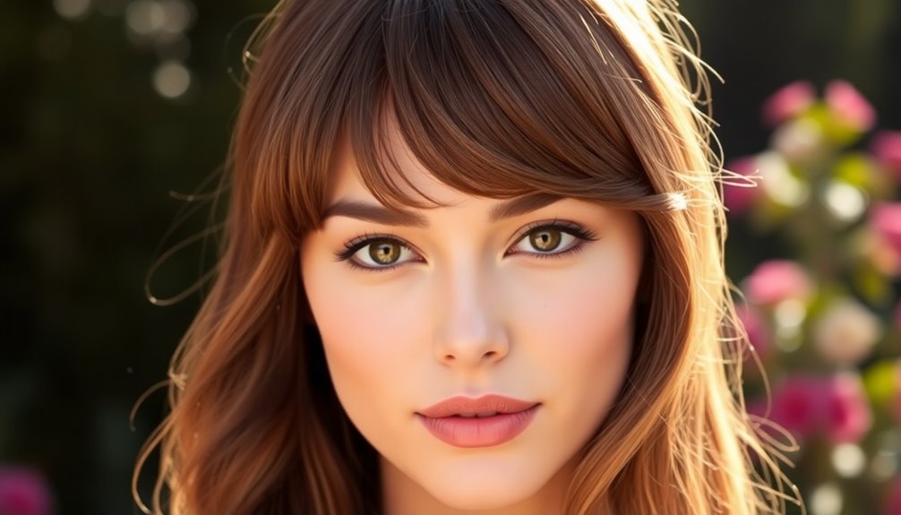 bangs for heart shaped faces