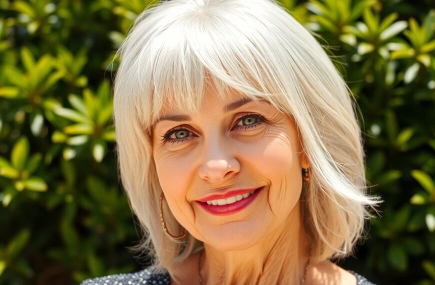 bangs hairstyles for older women