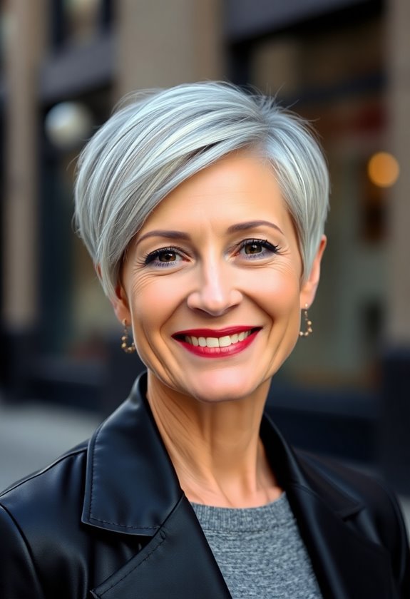 chic short haircut style