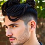 effortless trendy man buns