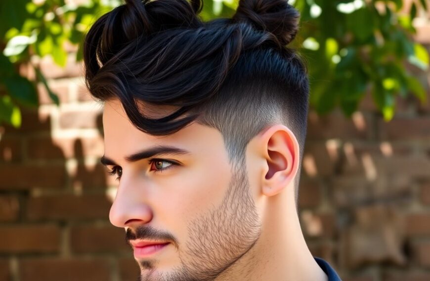effortless trendy man buns