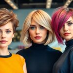 flattering short hairstyles round faces