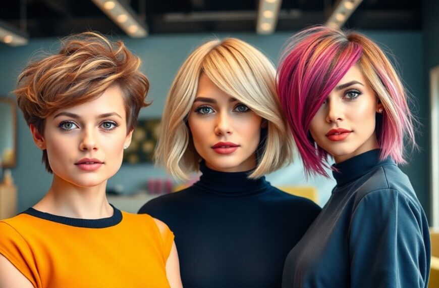 flattering short hairstyles round faces
