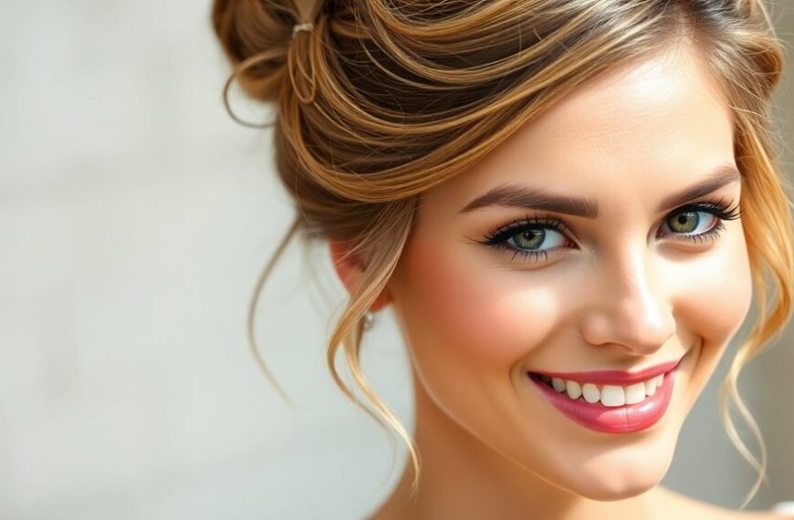 flattering updos for round faces