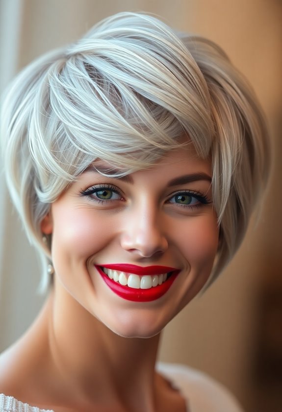 framed pixie haircut style