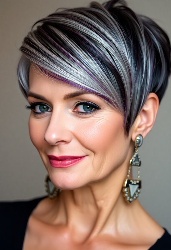 geometric pixie haircut style