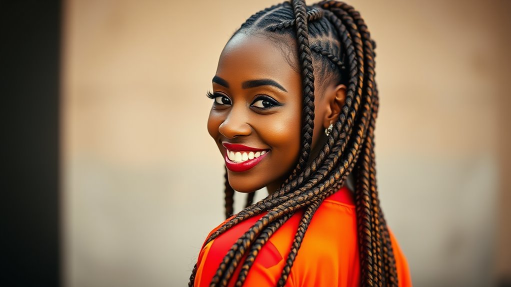 glamorous big twist braids