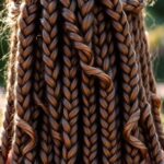 playful knotless braids style