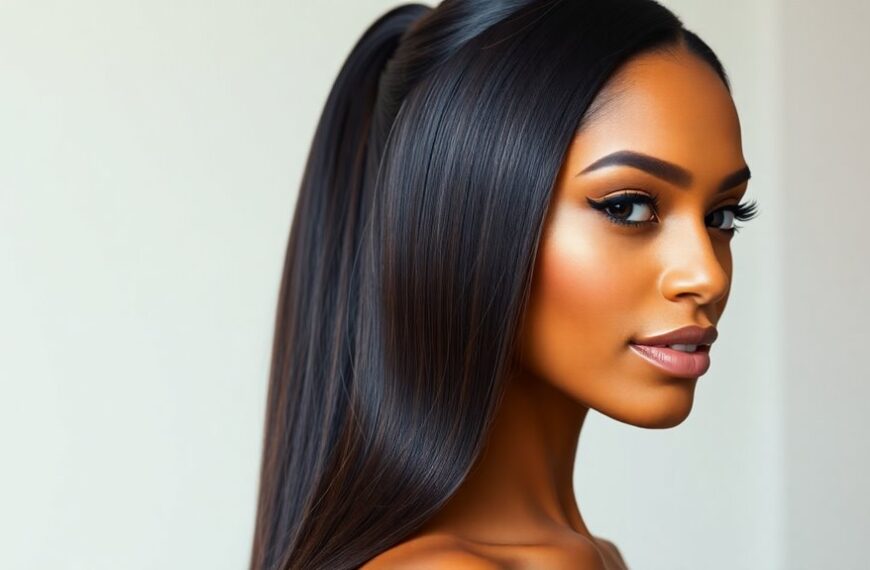 sleek weave ponytail hairstyles