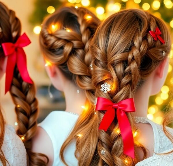 sparkling christmas hairstyle ideas