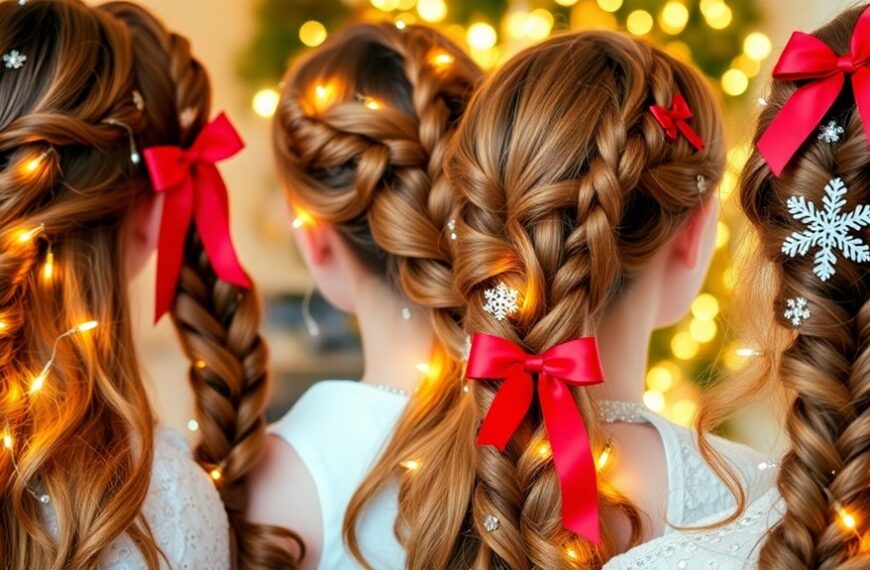 sparkling christmas hairstyle ideas