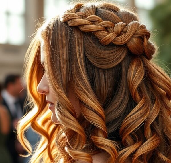 stylish half updos for events