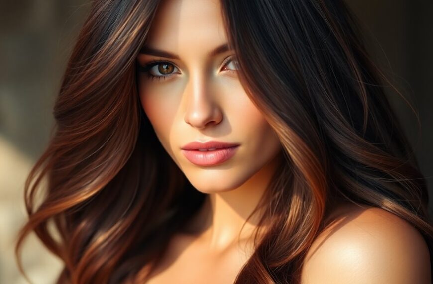 trendy dark auburn hair