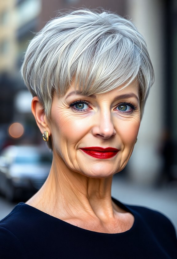 trendy pixie haircut style