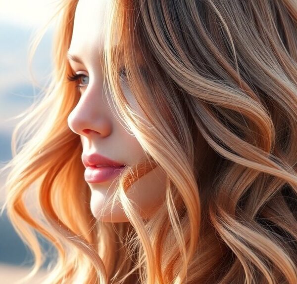 trendy rose gold hair