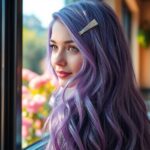 unique purple hair styles