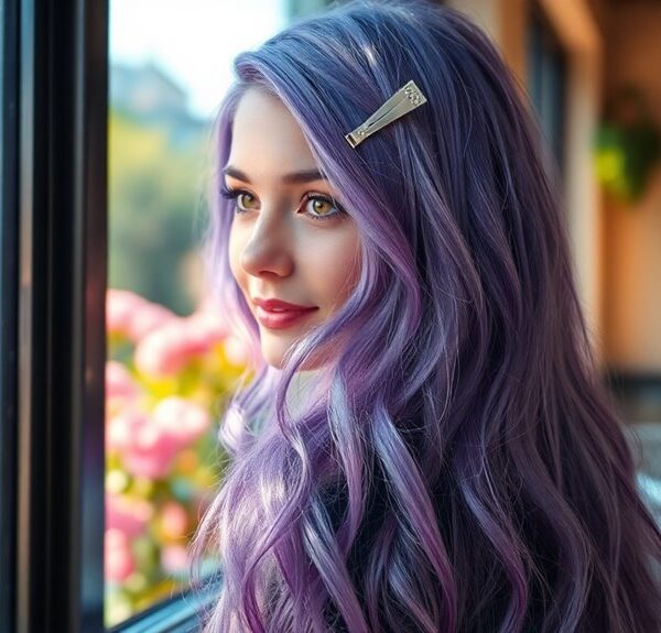 unique purple hair styles