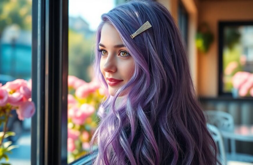 unique purple hair styles