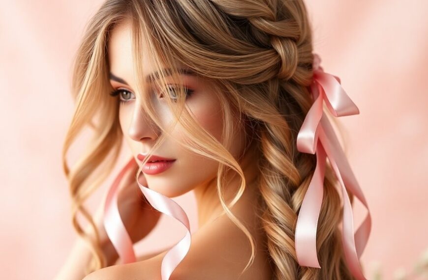 valentine s day ribbon hairstyles