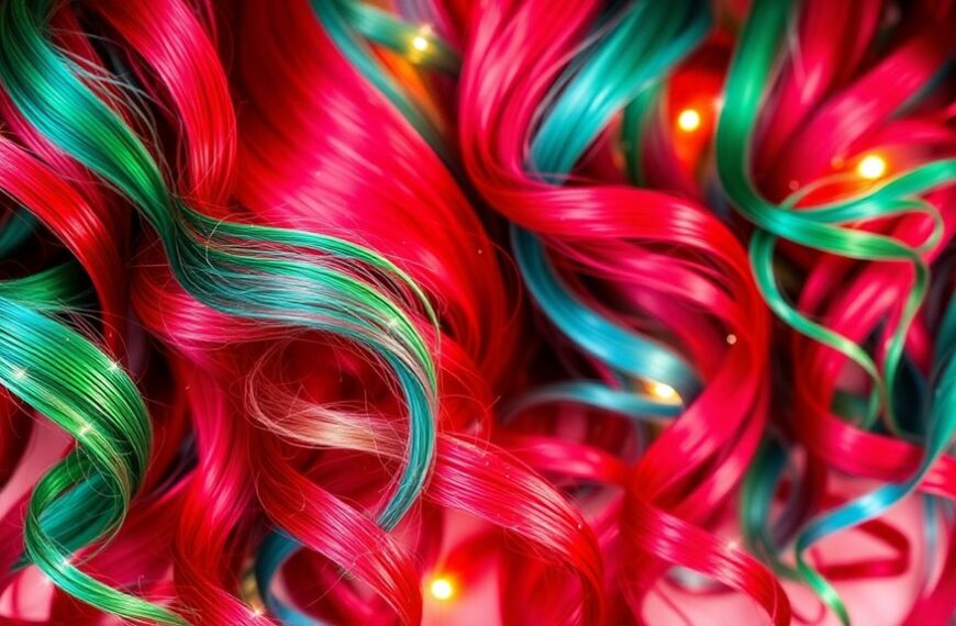 vibrant festive hair hues