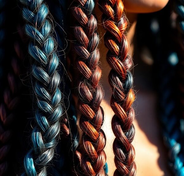 vibrant goddess braids styles