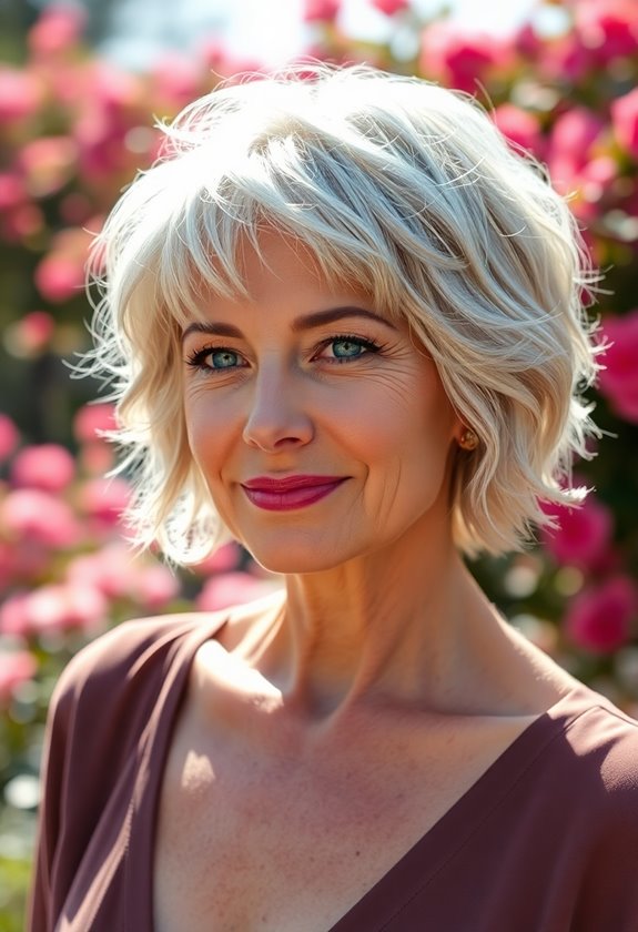 wavy natural pixie cut