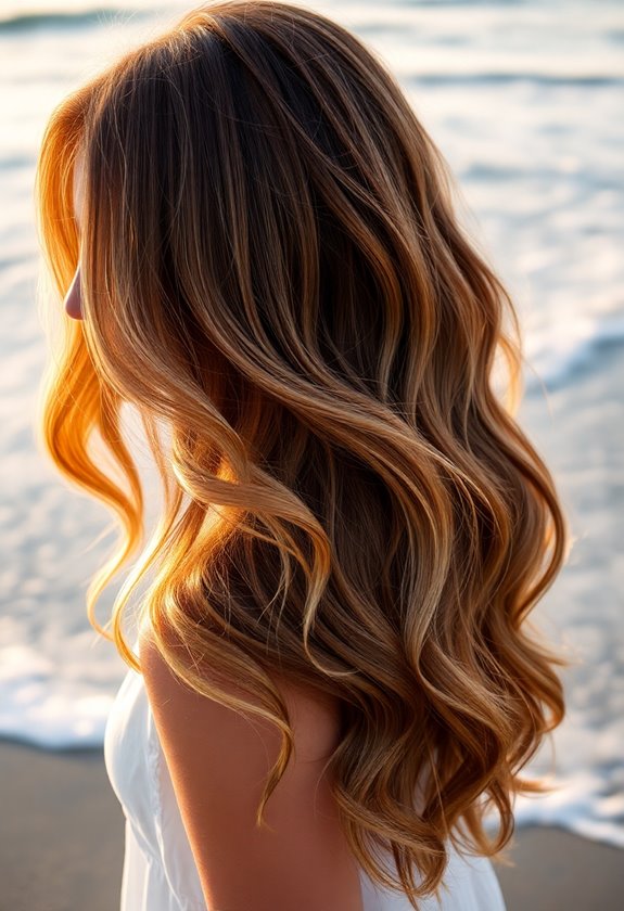 beachy light hair highlights