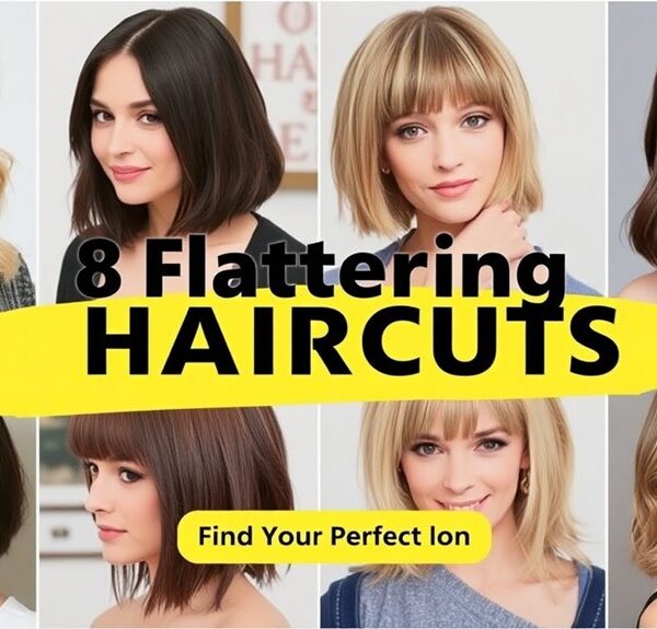 flattering haircuts for round faces