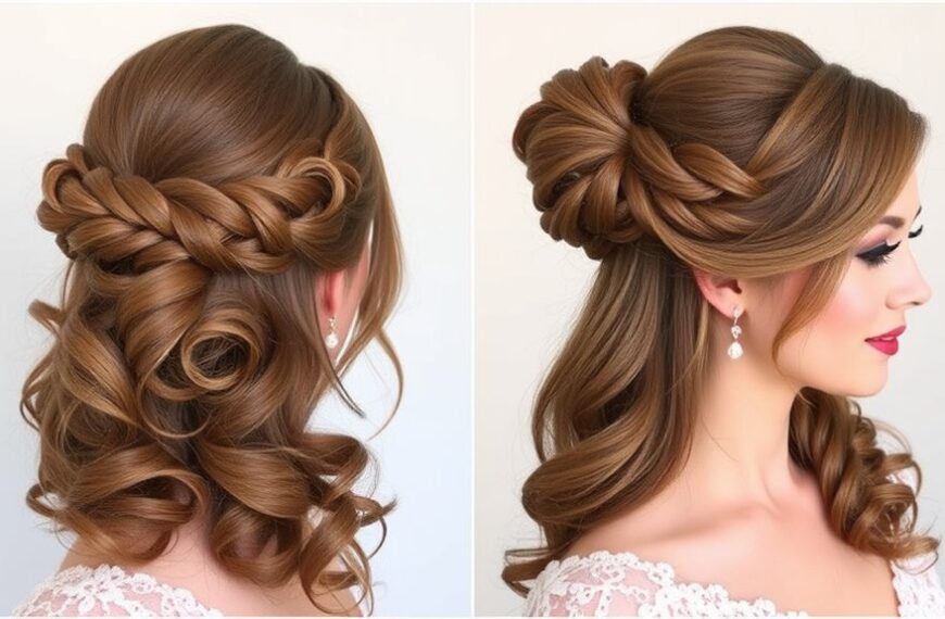 stunning long hair prom styles