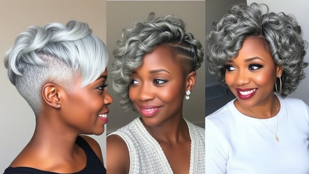 gray hairstyles for older women