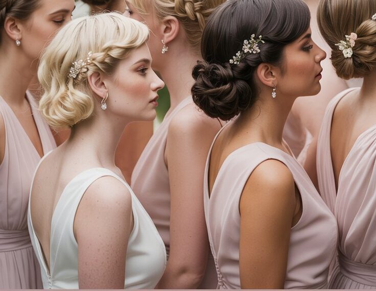 10 Bridesmaids Hairstyles Perfect for Short&hellip;