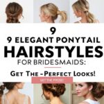 bridesmaid ponytail hairstyle ideas