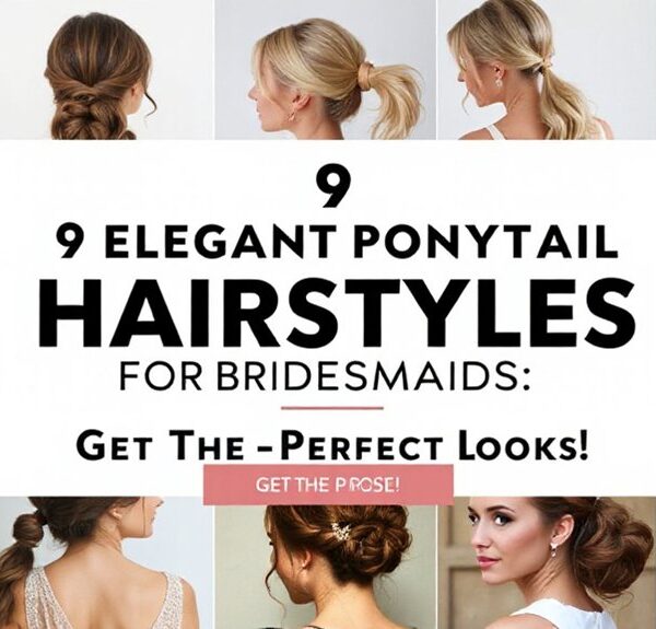 bridesmaid ponytail hairstyle ideas