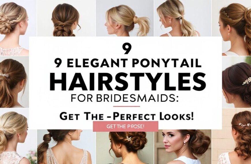 bridesmaid ponytail hairstyle ideas