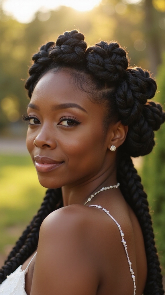 elegant braided crown hairstyle