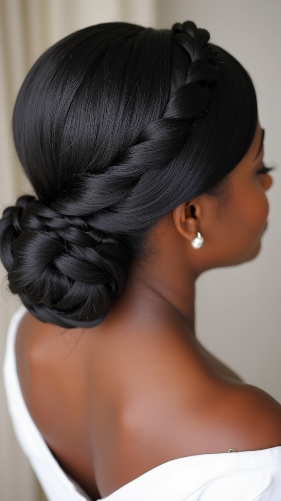 elegant flat twists hairstyle