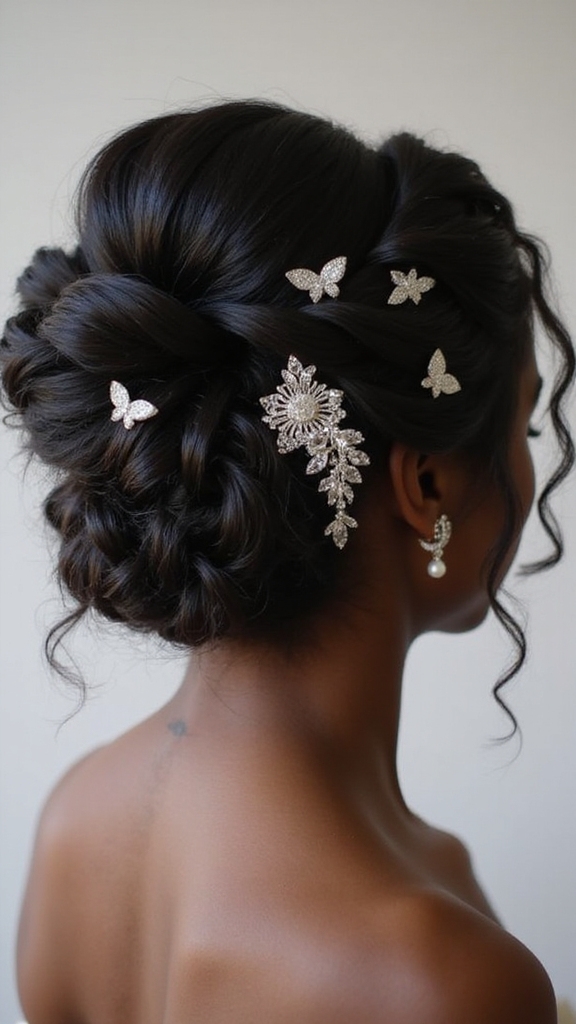 elevate bridesmaid hairstyles elegantly