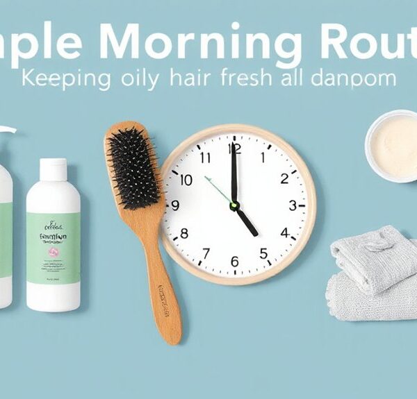 oily hair fresh routine