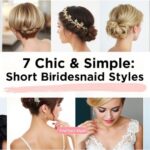 short hair bridesmaid styles