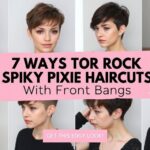 spiky pixie hairstyles with bangs