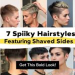 spiky pixie with shaved sides