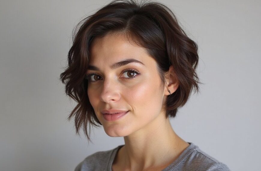 flattering short hairstyles round faces