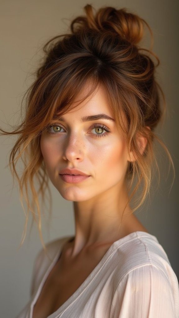 effortless stylish messy bun