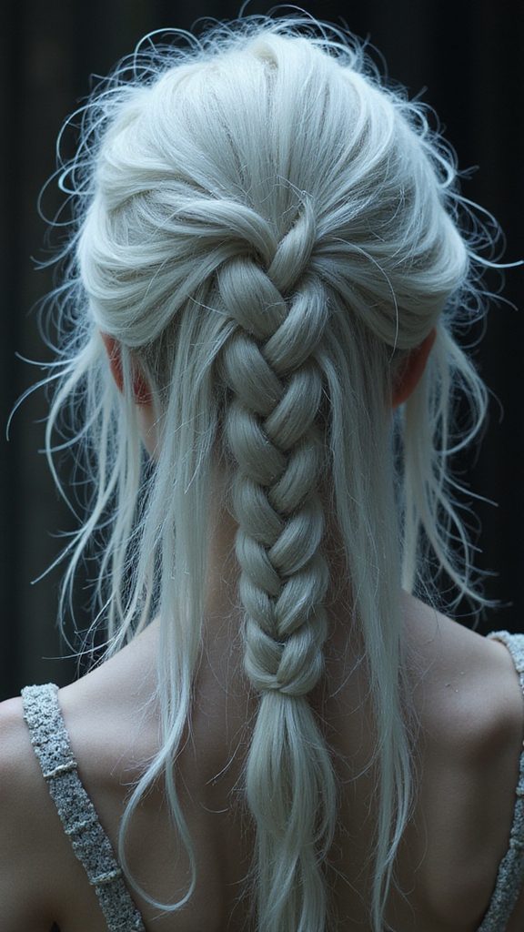 ethereal ghostly loose braid