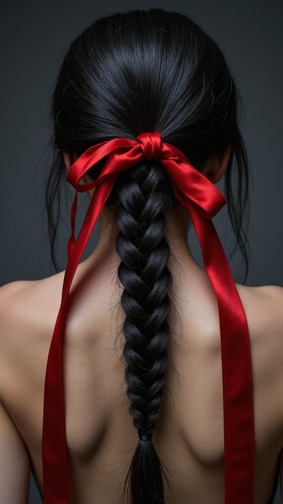 playful haunting hairstyle option