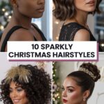 sparkly christmas hairstyles ideas