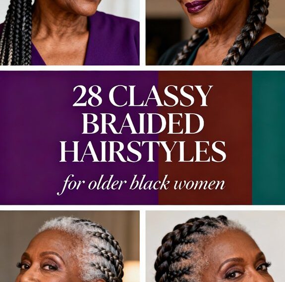 elegant braided hairstyles for seniors