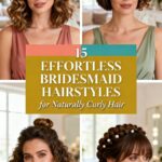 effortless curly bridesmaid hairstyles