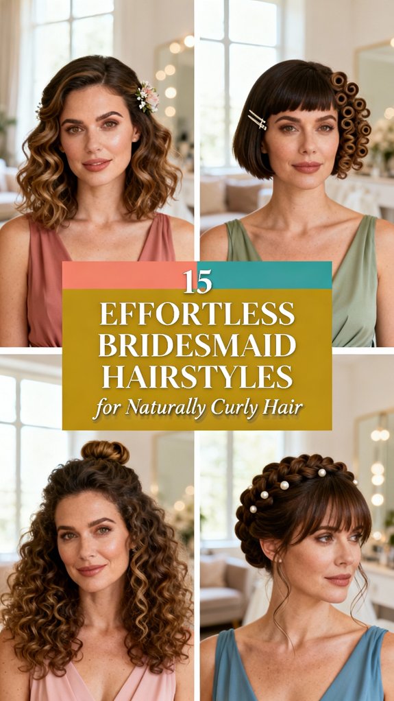 effortless curly bridesmaid hairstyles