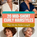 mid short curly hair ideas